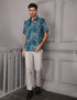 GAVYN R/FIT SHORT SLEEVE SHIRT (TURQUOISE)